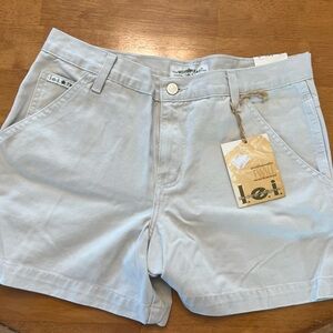 lei Tan Cargo Shorts Utility Style